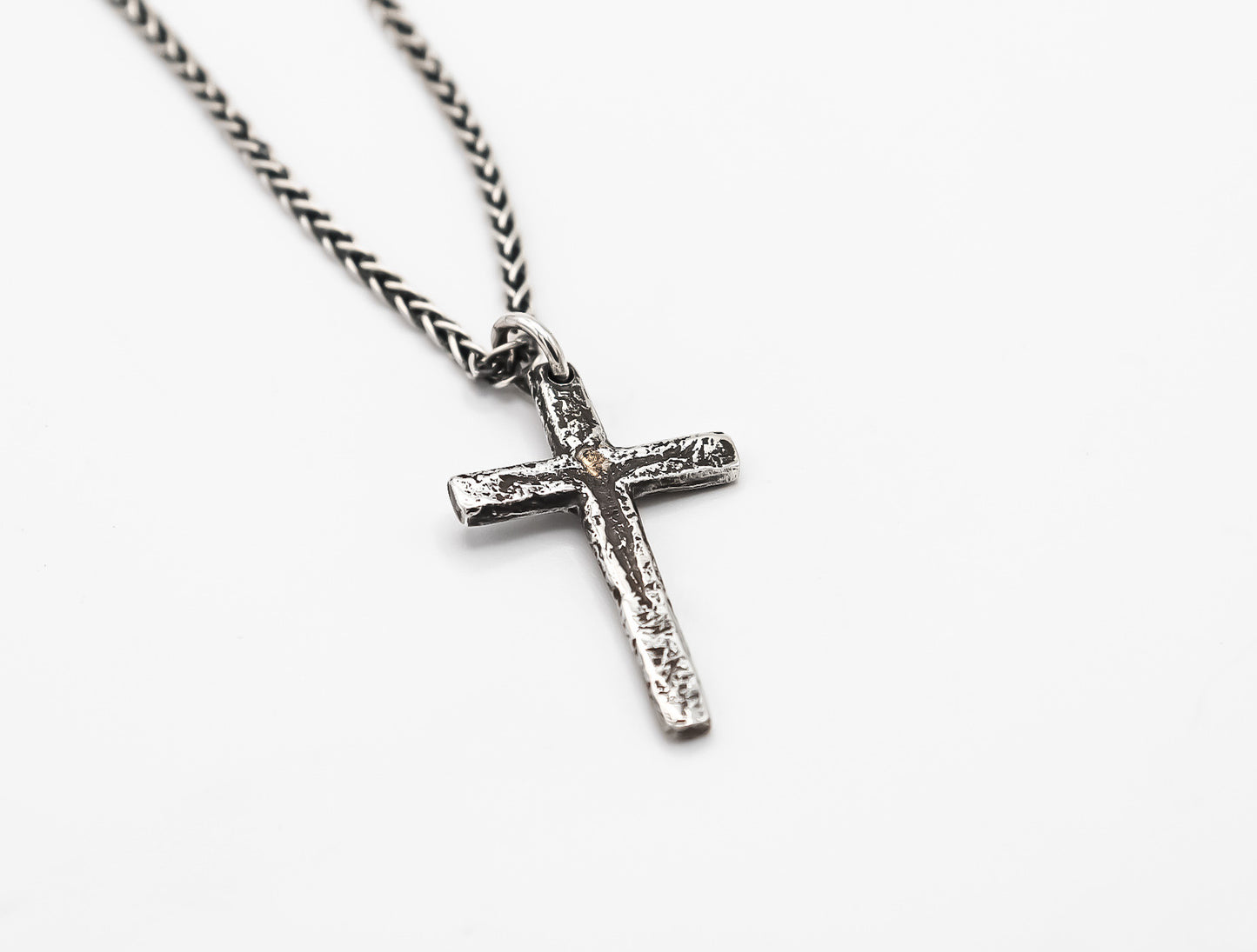 Crucifix Pendant With Gold Accent