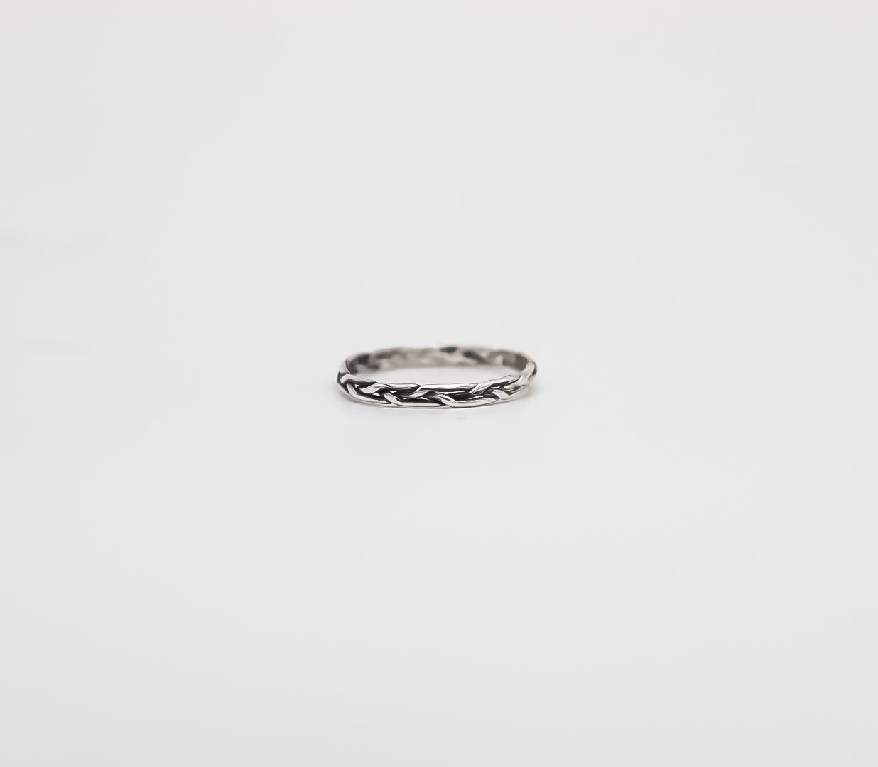 Braided Silver Band
